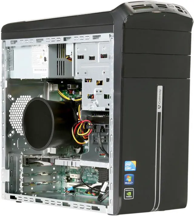 Alt view image 7 of 10 - Gateway Desktop PC DX Series DX4840-07 Intel Core i5-650 6GB DDR3 1TB HDD NVIDIA GeForce 315 Windows 7 Home Premium 64-bit