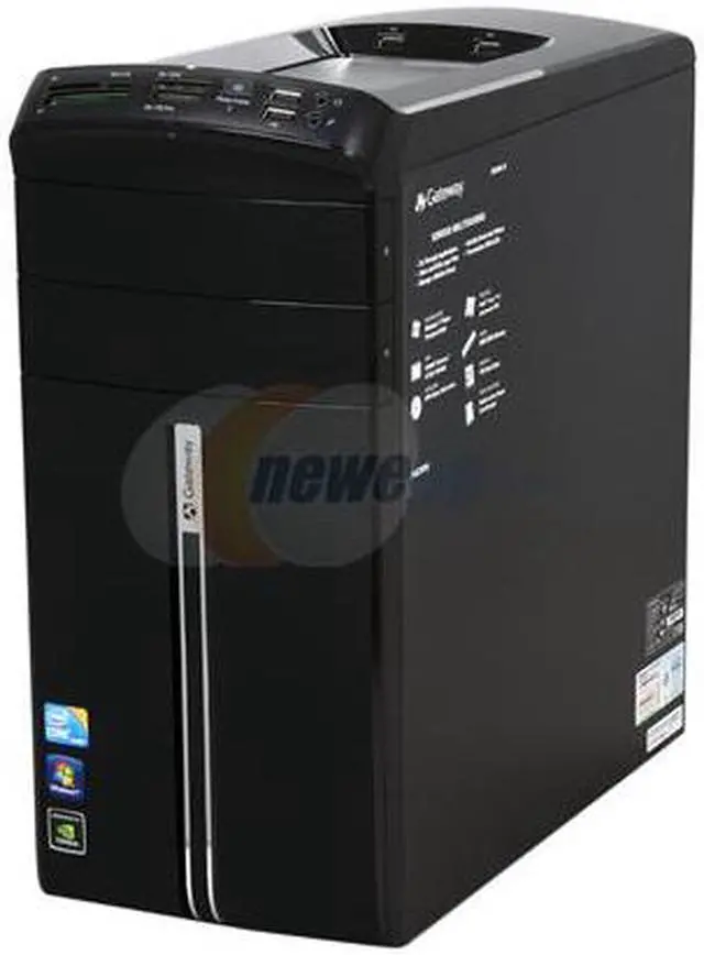 Alt view image 3 of 10 - Gateway Desktop PC DX Series DX4840-15 Intel Core i5-650 8GB DDR3 1TB HDD NVIDIA GeForce GT 320 Windows 7 Home Premium 64-bit