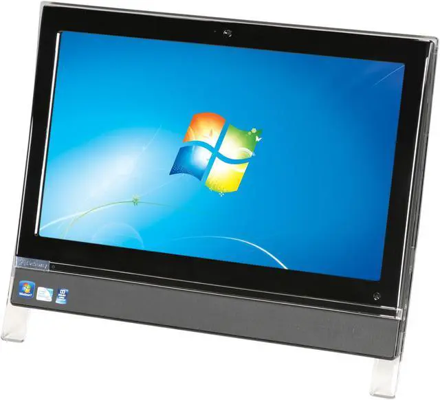 Alt view image 3 of 7 - Gateway Desktop PC One ZX4800-27 Intel Pentium T4500 4GB DDR2 500GB HDD 20.0" Touchscreen Windows 7 Home Premium 64-bit