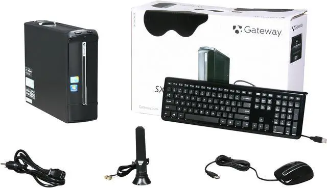 Alt view image 9 of 9 - Gateway Desktop PC SX Series SX2850-01 Intel Core i3-540 4GB DDR3 1TB HDD Intel HD Graphics Windows 7 Home Premium 64-bit