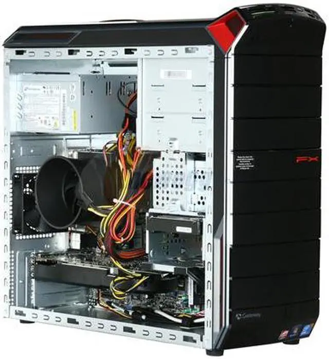 Alt view image 7 of 11 - Gateway Desktop PC FX Series FX6803-25 Intel Core i7-930 9GB DDR3 1.5TB HDD ATI Radeon HD 5850 Windows 7 Home Premium 64-bit