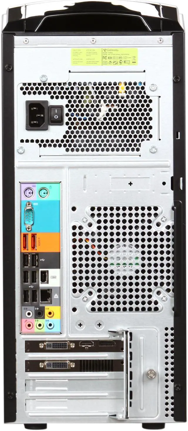 Alt view image 4 of 8 - Gateway Desktop PC FX Series FX6803-35 Intel Core i7-930 9GB DDR3 1.5TB HDD ATI Radeon HD 5850 Windows 7 Home Premium 64-bit