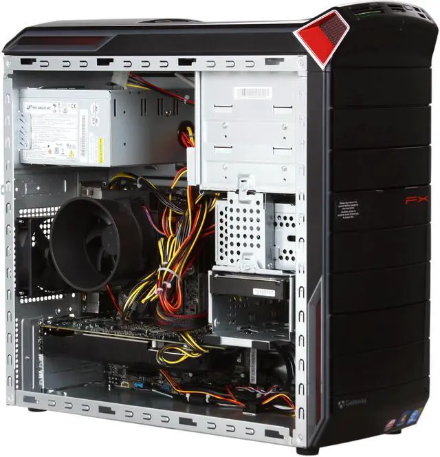 Alt view image 6 of 8 - Gateway Desktop PC FX Series FX6803-35 Intel Core i7-930 9GB DDR3 1.5TB HDD ATI Radeon HD 5850 Windows 7 Home Premium 64-bit
