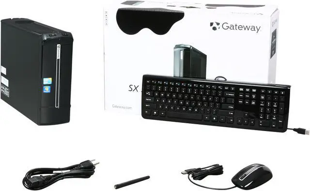 Alt view image 8 of 8 - Gateway Desktop PC SX Series SX2850-33 Intel Core i3-550 4GB DDR3 640GB HDD Intel HD Graphics Windows 7 Home Premium 64-bit