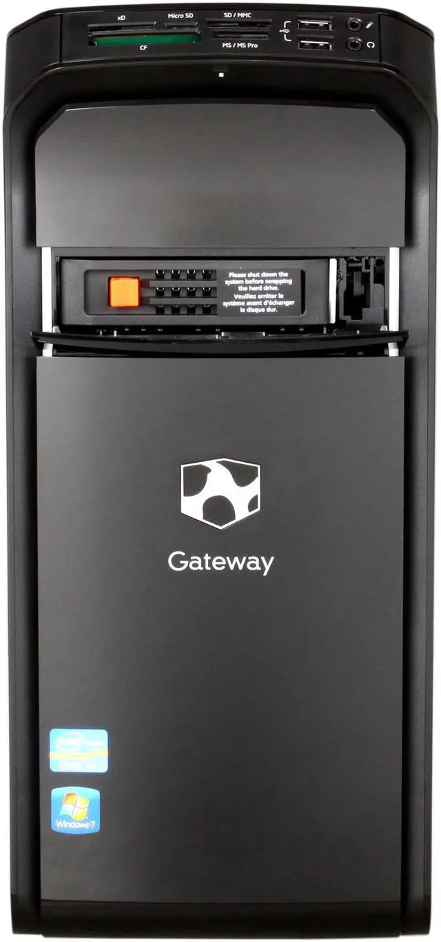Alt view image 2 of 10 - Gateway Desktop PC DX4850-45 (PT.GBL02.010) Intel Core i5-2300 6GB DDR3 1TB HDD Intel HD Graphics 2000 Windows 7 Home Premium 64-bit