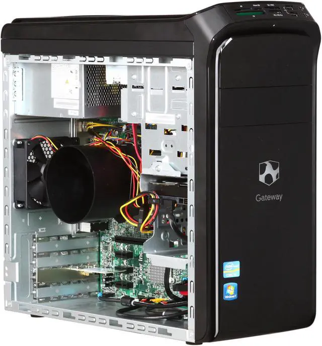 Alt view image 7 of 10 - Gateway Desktop PC DX4850-45 (PT.GBL02.010) Intel Core i5-2300 6GB DDR3 1TB HDD Intel HD Graphics 2000 Windows 7 Home Premium 64-bit