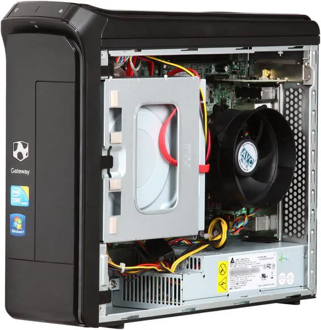 Alt view image 7 of 10 - Gateway Desktop PC SX2851-41 (PT.GBR02.003) Intel Core i3-550 4GB DDR3 1TB HDD Intel HD Graphics Windows 7 Home Premium 64-bit