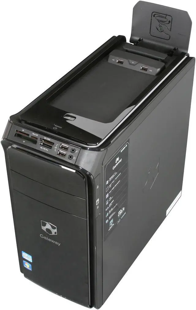 Alt view image 9 of 10 - Gateway Desktop PC DX4850-45u (PT.GBL02.018) Intel Core i5-2300 6GB DDR3 1TB HDD Intel HD Graphics 2000 Windows 7 Home Premium 64-bit