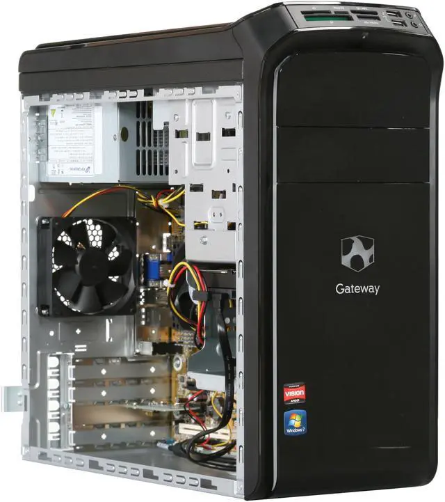 Alt view image 7 of 9 - Gateway Desktop PC DX Series DX4350-UR21P (PT.GBYP2.003) AMD Phenom II X6 1065T 6GB DDR3 1.5TB HDD ATI Radeon HD 4250 Windows 7 Home Premium 64-bit