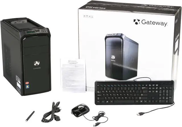 Alt view image 9 of 9 - Gateway Desktop PC DX Series DX4350-UR21P (PT.GBYP2.003) AMD Phenom II X6 1065T 6GB DDR3 1.5TB HDD ATI Radeon HD 4250 Windows 7 Home Premium 64-bit
