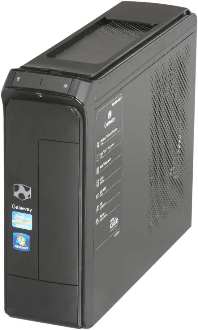 Alt view image 3 of 9 - Gateway Desktop PC SX2855-UR21P (PT.GCFP2.002) Intel Core i3-2100 6GB DDR3 1.5TB HDD Intel HD Graphics 2000 Windows 7 Home Premium 64-bit