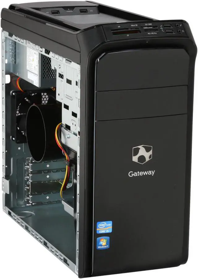 Alt view image 7 of 10 - Gateway Desktop PC DX4860-UR32P (PT.GCCP2.016) Intel Core i5-2320 6GB DDR3 1.5TB HDD Intel HD Graphics 2000 Windows 7 Home Premium 64-Bit