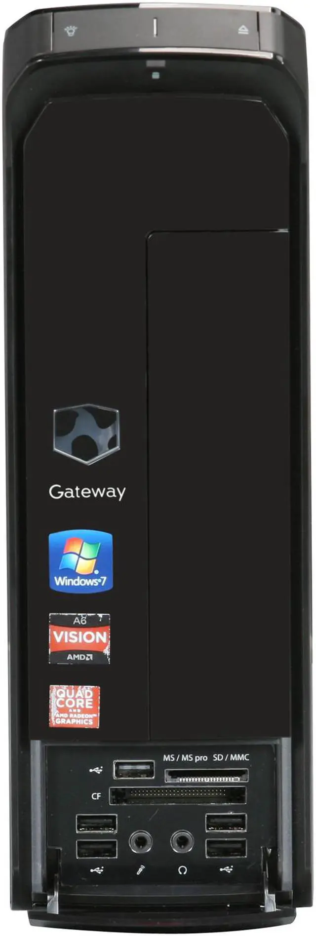 Alt view image 2 of 8 - Gateway Desktop PC SX2370-UR30P (PT.GCRP2.001) AMD A6-3600 4GB DDR3 1TB HDD AMD Radeon HD 6530D Windows 7 Home Premium 64-Bit