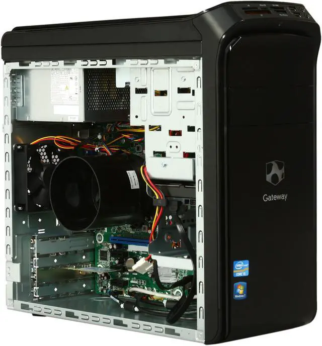 Alt view image 7 of 10 - Gateway Desktop PC DX Series DX4860-UB33P (PT.GCPP2.004) Intel Core i5-2320 8GB DDR3 1TB HDD Intel HD Graphics 2000 Windows 7 Home Premium 64-Bit