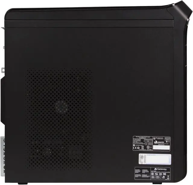 Alt view image 4 of 10 - Gateway Desktop PC DX Series DX4860-UR14P (DT.GD4AA.004) Intel Core i5-3450 6GB DDR3 1TB HDD Intel HD Graphics 2500 Windows 7 Home Premium 64-Bit