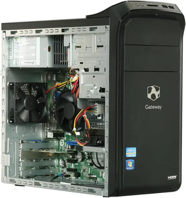 Alt view image 7 of 9 - Gateway Desktop PC DX4870-UR11P (DT.GDDAA.002) Intel Core i7-3770 10GB DDR3 2TB HDD Intel HD Graphics Windows 7 Home Premium 64-Bit