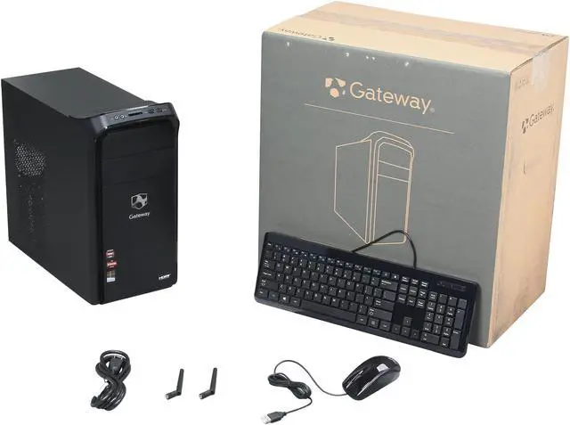 Alt view image 9 of 9 - Gateway Desktop PC DX4380-UR308 (DT.GDFAA.004) AMD A8-5500 8GB DDR3 1TB HDD AMD Radeon HD 7560D Windows 8 64-bit