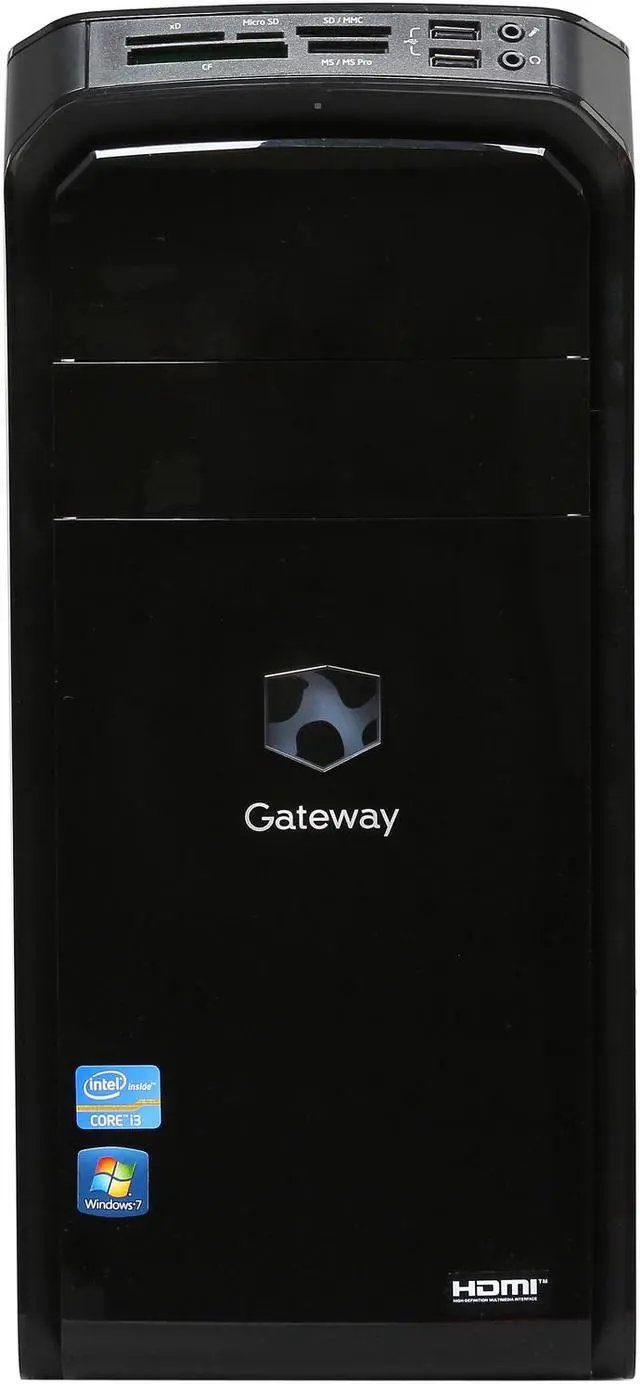 Alt view image 2 of 10 - Gateway Desktop PC DX4860-UM10P (PT.GCPP2.022) Intel Core i3-2120 8GB DDR3 1.5TB HDD Intel HD Graphics 2000 Windows 7 Home Premium 64-Bit