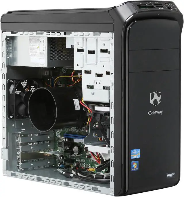 Alt view image 7 of 10 - Gateway Desktop PC DX4860-UM10P (PT.GCPP2.022) Intel Core i3-2120 8GB DDR3 1.5TB HDD Intel HD Graphics 2000 Windows 7 Home Premium 64-Bit