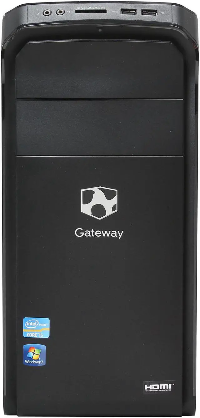 Alt view image 2 of 9 - Gateway Desktop PC DX4870-UR21P (DT.GDDAA.007) Intel Core i5-2320 4GB DDR3 1TB HDD Intel HD Graphics 2000 Windows 7 Home Premium 64-Bit