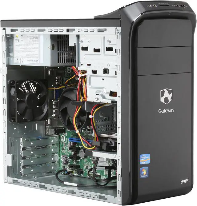 Alt view image 7 of 9 - Gateway Desktop PC DX4870-UR21P (DT.GDDAA.007) Intel Core i5-2320 4GB DDR3 1TB HDD Intel HD Graphics 2000 Windows 7 Home Premium 64-Bit
