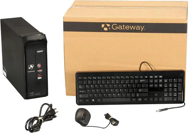 Alt view image 9 of 9 - Gateway Desktop PC SX2110G-UW308 (DT.GDYAA.001) AMD E1-1200 4GB DDR3 500GB HDD AMD Radeon HD 7310 Windows 8