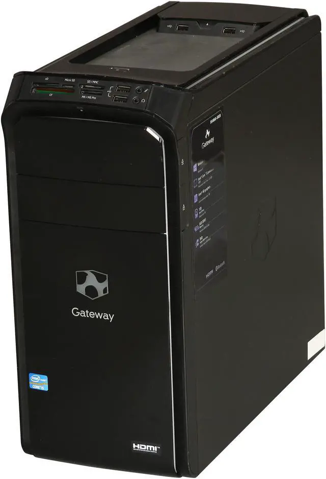 Alt view image 3 of 9 - Gateway Desktop PC DX Series DX4860-UR28(DT.GE0AA.004) Intel Core i5-3330 8GB DDR3 1TB HDD Intel HD Graphics 2500 Windows 8 64-bit