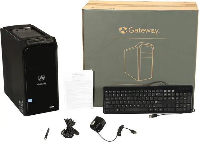 Alt view image 9 of 9 - Gateway Desktop PC DX Series DX4860-UR28(DT.GE0AA.004) Intel Core i5-3330 8GB DDR3 1TB HDD Intel HD Graphics 2500 Windows 8 64-bit