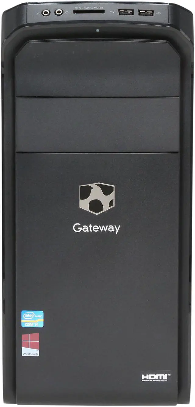 Alt view image 2 of 10 - Gateway Desktop PC DX Series DX4870-UB318 (DT.GDDAA.012) Intel Core i5-3330 8GB DDR3 1TB HDD Intel HD Graphics 2500 Windows 8 64-Bit