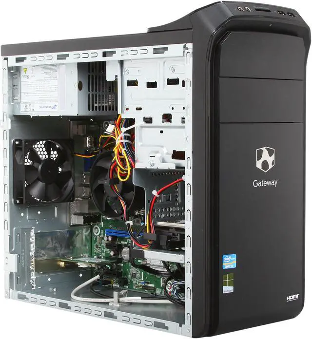 Alt view image 8 of 10 - Gateway Desktop PC DX Series DX4870-UB318 (DT.GDDAA.012) Intel Core i5-3330 8GB DDR3 1TB HDD Intel HD Graphics 2500 Windows 8 64-Bit