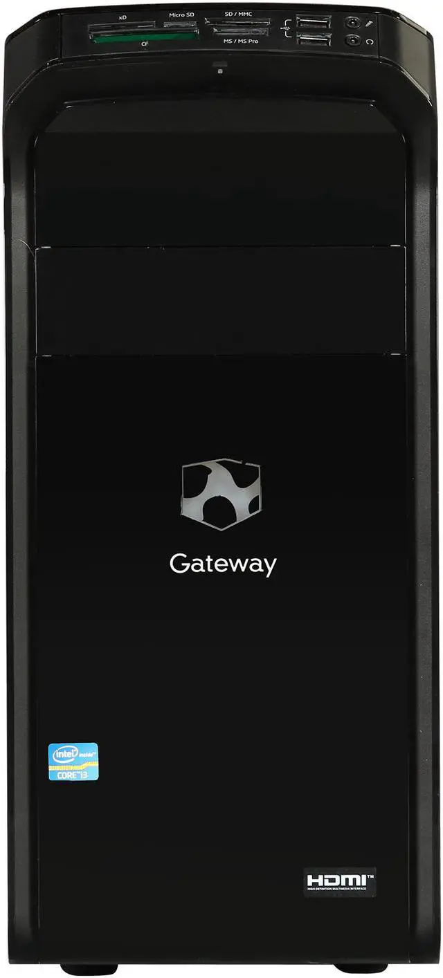 Alt view image 2 of 10 - Gateway Desktop PC DX4860-UR308 Intel Core i3-2100 6GB DDR3 1TB HDD Intel HD Graphics 2000 Windows 8