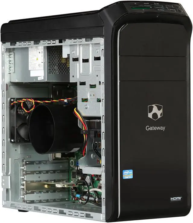 Alt view image 8 of 10 - Gateway Desktop PC DX4860-UR308 Intel Core i3-2100 6GB DDR3 1TB HDD Intel HD Graphics 2000 Windows 8