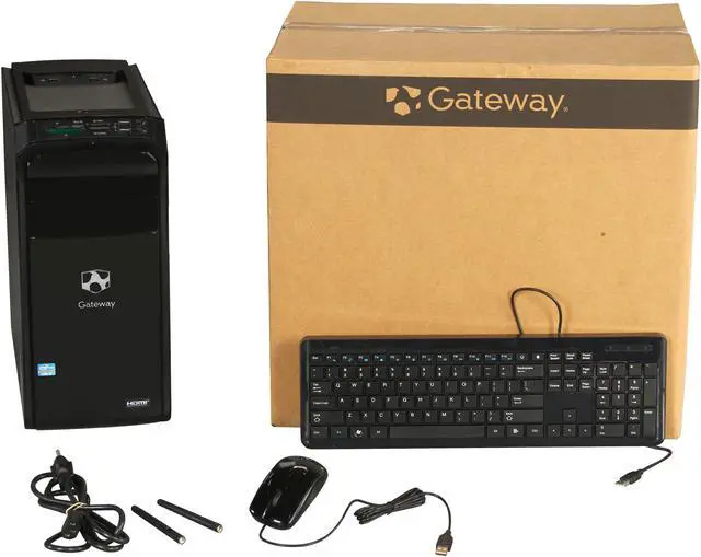 Alt view image 10 of 10 - Gateway Desktop PC DX4860-UR308 Intel Core i3-2100 6GB DDR3 1TB HDD Intel HD Graphics 2000 Windows 8