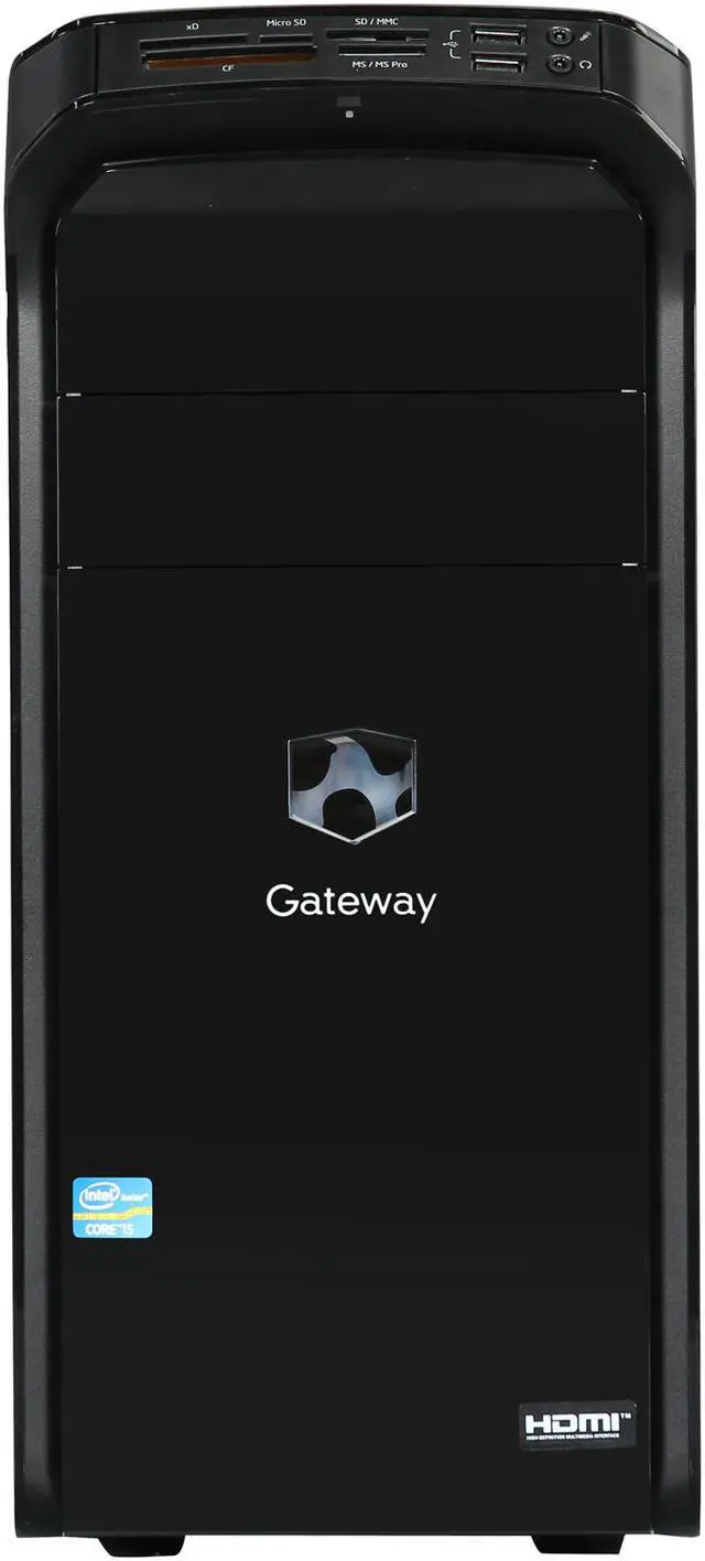 Alt view image 2 of 9 - Gateway Desktop PC DX4860-UR28 Intel Core i5-3330 8GB DDR3 1TB HDD Intel HD Graphics 2500 Windows 8