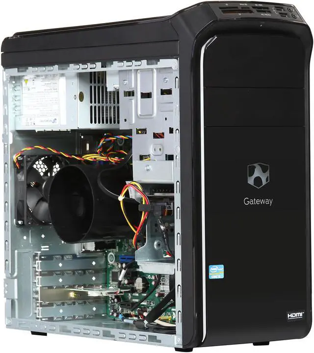 Alt view image 7 of 9 - Gateway Desktop PC DX4860-UR28 Intel Core i5-3330 8GB DDR3 1TB HDD Intel HD Graphics 2500 Windows 8