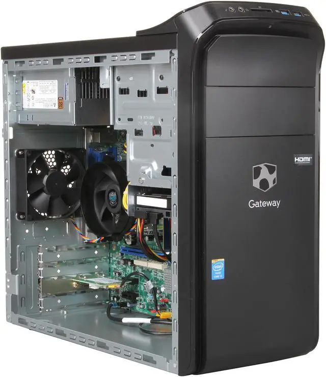 Alt view image 6 of 8 - Gateway Desktop PC DX4885-UB3A Intel Core i5-4430 8GB DDR3 1TB HDD Intel HD Graphics 4600 Windows 8