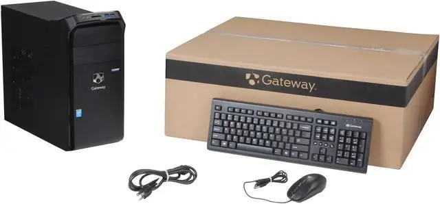 Alt view image 8 of 8 - Gateway Desktop PC DX4885-UB3A Intel Core i5-4430 8GB DDR3 1TB HDD Intel HD Graphics 4600 Windows 8