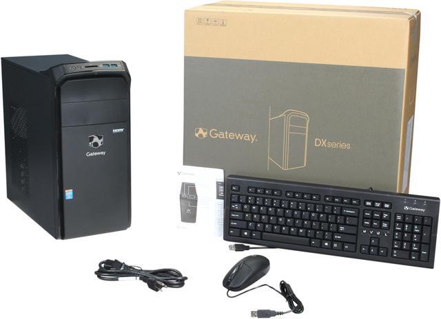 Alt view image 10 of 10 - Gateway Desktop PC DX4885-UR1C Intel Core i5-4440 4GB DDR3 1TB HDD Intel HD Graphics 4600 Windows 8.1