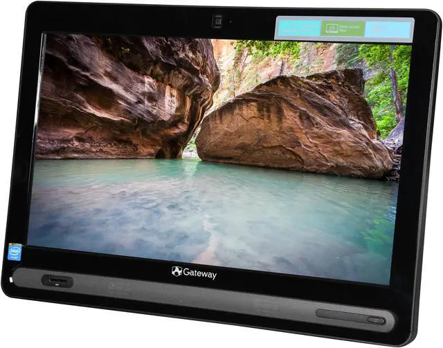 Alt view image 3 of 7 - Gateway All-in-One Computer One ZX4665-UW30 Intel Celeron 1017U 4GB DDR3 500GB HDD 19.0" Windows 8.1