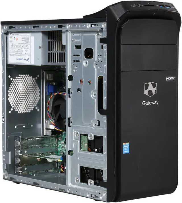 Alt view image 7 of 9 - Gateway Desktop PC DX4885-UR2F Intel Core i5-4440 4GB DDR3 1TB HDD Intel HD Graphics 4600 Windows 8.1