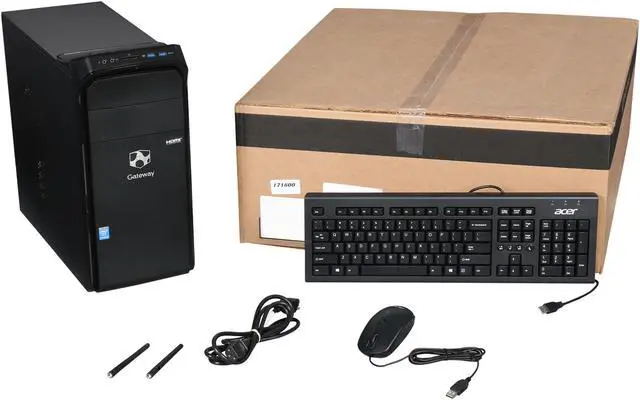Alt view image 9 of 9 - Gateway Desktop PC DX4885-UR2F Intel Core i5-4440 4GB DDR3 1TB HDD Intel HD Graphics 4600 Windows 8.1