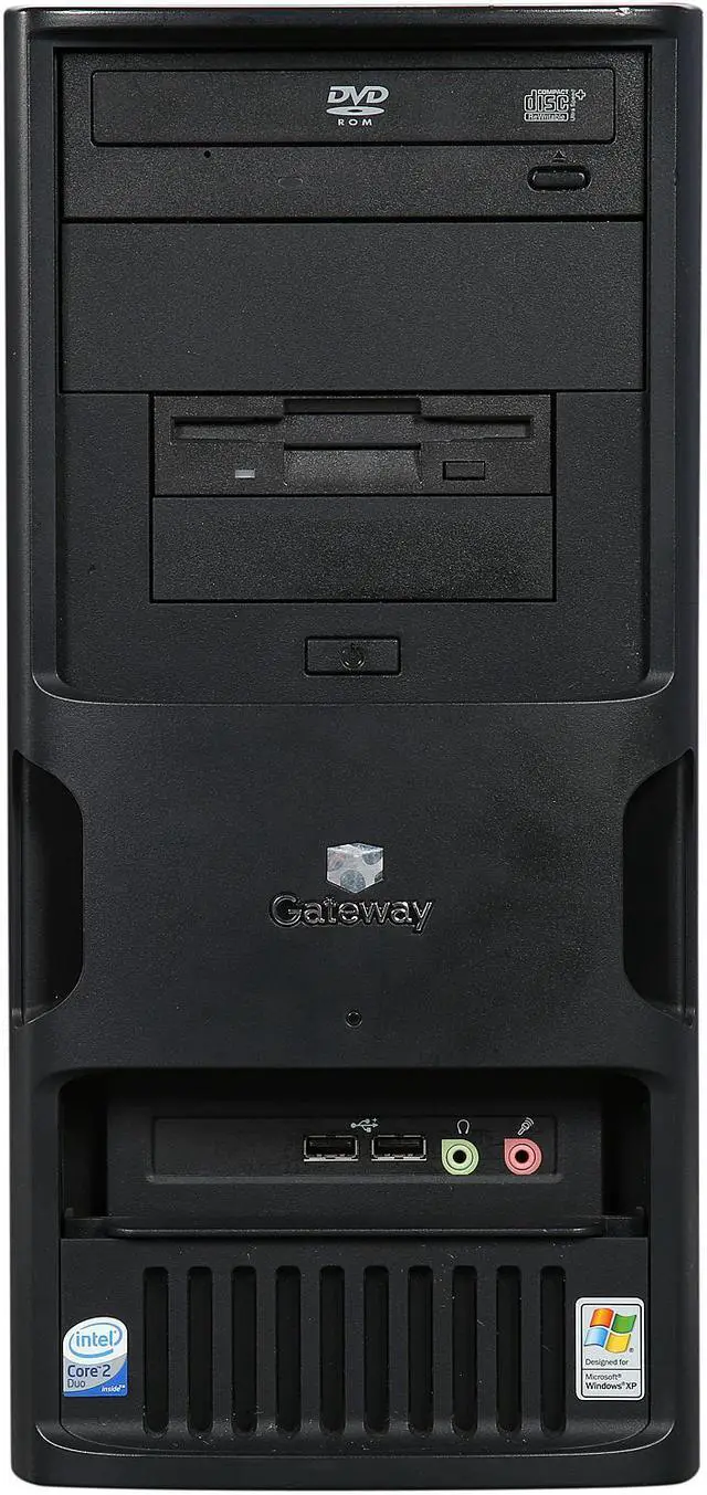 Alt view image 2 of 9 - Gateway Desktop PC E-4610D Intel Core 2 Duo E6400 4 GB 160GB HDD Windows 7 Home Premium