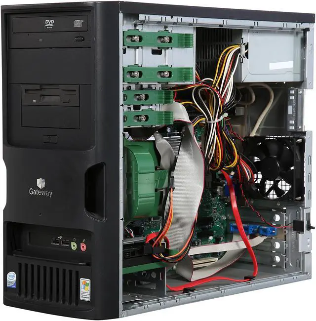 Alt view image 7 of 9 - Gateway Desktop PC E-4610D Intel Core 2 Duo E6400 4 GB 160GB HDD Windows 7 Home Premium