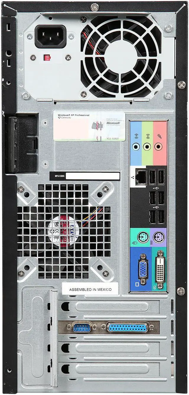 Alt view image 8 of 9 - Gateway Desktop PC E-4610D Intel Core 2 Duo E6400 4 GB 160GB HDD Windows 7 Home Premium