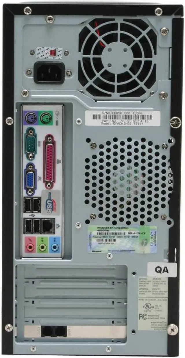 Alt view image 13 of 20 - eMachines Desktop PC T3104 3100+ 256MB DDR 100GB HDD Windows XP Home
