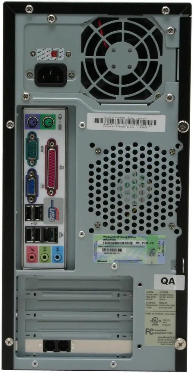 Alt view image 4 of 11 - eMachines Desktop PC T3304 3300+ 256MB DDR 100GB HDD NVIDIA GeForce 6100 Windows XP Home