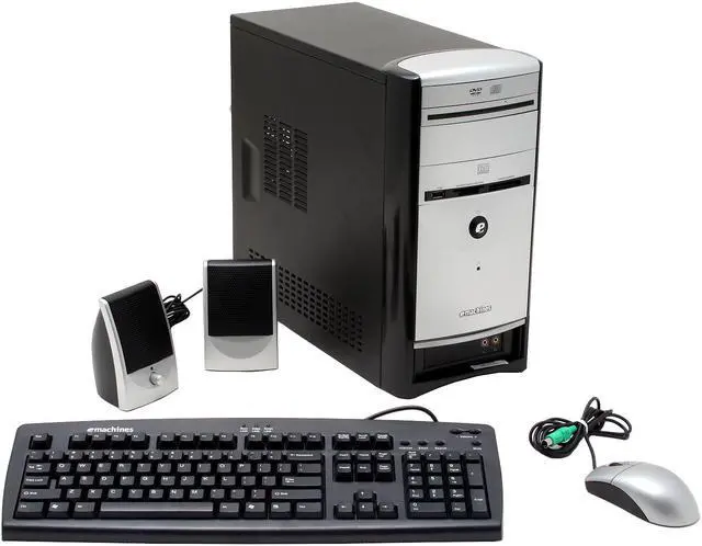 Main image of eMachines Desktop PC T3410 3400+ 512MB DDR 160GB HDD NVIDIA GeForce 6100 Windows XP Home