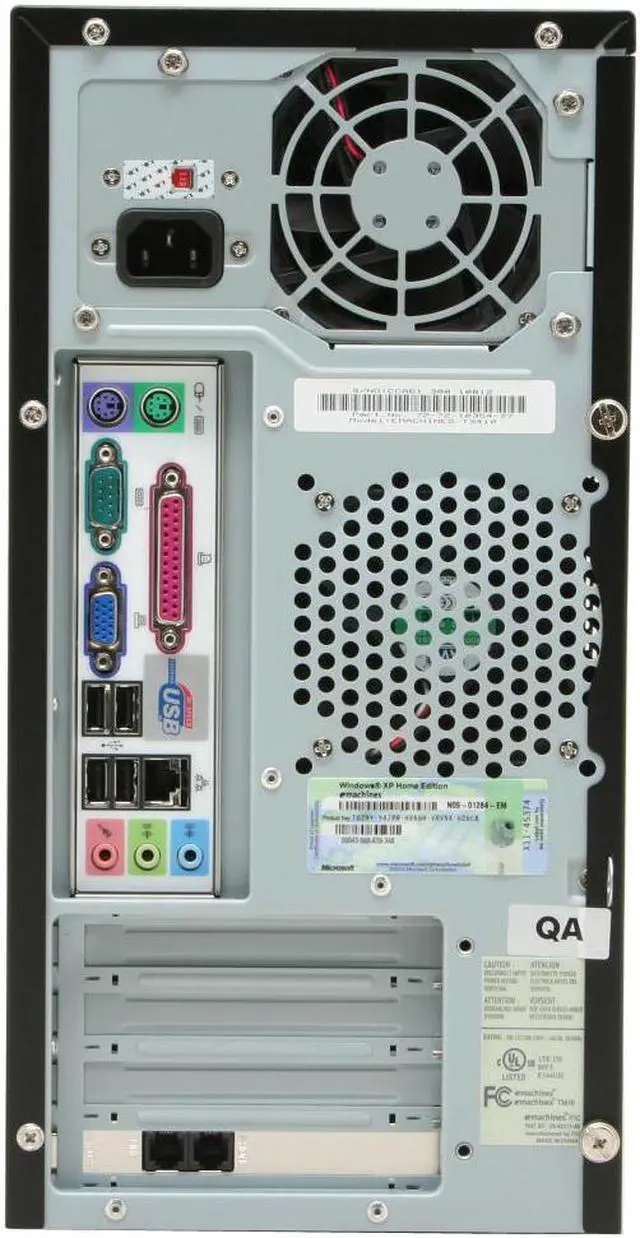 Alt view image 4 of 9 - eMachines Desktop PC T3410 3400+ 512MB DDR 160GB HDD NVIDIA GeForce 6100 Windows XP Home