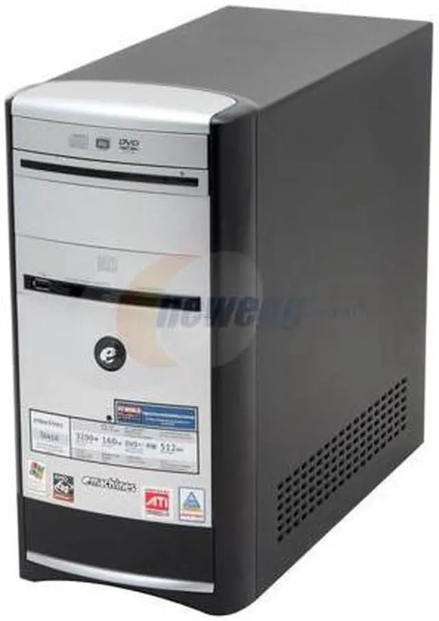 Alt view image 2 of 12 - eMachines Desktop PC T6410 3200+ 512MB DDR 160GB HDD ATI Radeon Xpress 200 Integrated Windows XP Home