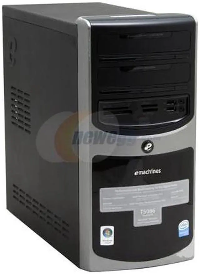Alt view image 2 of 19 - eMachines Desktop PC T5086 - RA Intel Pentium 4 631 1GB DDR2 250GB HDD Intel GMA 950 Windows Vista Home Premium